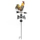 Professional Decor Wind Direction Durable Iron Structure Yard Colorful Craft Easy Use Garden Retro Rooster Design Weather Vane