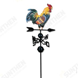 Professional Decor Wind Direction Durable Iron Structure Yard Colorful Craft Easy Use Garden Retro Rooster Design Weather Vane Professional Decor Wind Direction Durable Iron Structure Yard Colorful Craft Easy Use Garden Retro Rooster Design Weather Vane