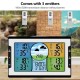 RF 3 Channels Wireless Weather Station Temperature and Humidity Digital Clock with Warning Alarm Meteorological Station Weather Forecast RF 3 Channels Wireless Weather Station Temperature and Humidity Digital Clock with Warning Alarm Meteorological Station Weather Forecast