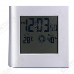 Solar Battery Wireless Weather Station Clock Temperature Sensor Meter Humidity Thermometer Solar Battery Wireless Weather Station Clock Temperature Sensor Meter Humidity Thermometer