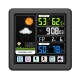 TS-3310-BK Full Touch Screen Wireless Weather Station Multi-function Color Screen Indoor Outdoor Temperature Humidity Meter Clock Weather Forecast