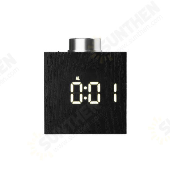 TS-T13 Wooden Grain LED Knob Digital Electronic Creative Thermometer Hygrometer USB Charging Temperature and Humidity Measure TS-T13 Wooden Grain LED Knob Digital Electronic Creative Thermometer Hygrometer USB Charging Temperature and Humidity Measure