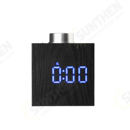 TS-T13 Wooden Grain LED Knob Digital Electronic Creative Thermometer Hygrometer USB Charging Temperature and Humidity Measure TS-T13 Wooden Grain LED Knob Digital Electronic Creative Thermometer Hygrometer USB Charging Temperature and Humidity Measure