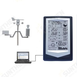 WS1040 Professional Weather Station With PC Link Household Wireless Thermometer Hygrometer Barometric Pressure Weather Forecast WS1040 Professional Weather Station With PC Link Household Wireless Thermometer Hygrometer Barometric Pressure Weather Forecast