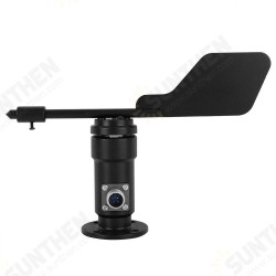 Wind Sensor Garden Signal Output Aluminum Alloy Wind Direction Sensor Wind Vane Speed Measuring Instrument Wind Sensor Garden Signal Output Aluminum Alloy Wind Direction Sensor Wind Vane Speed Measuring Instrument