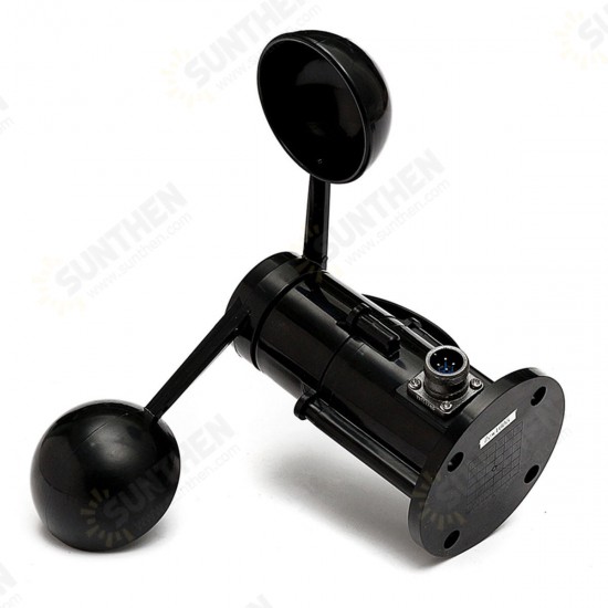 Wind Speed Sensor Anemometer Three Cups Aluminium Current Voltage Output 0-5V Wind Speed Sensor Anemometer Three Cups Aluminium Current Voltage Output 0-5V