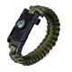 4 In 1 EDC Survival Bracelet Outdoor Emergency 7 Core Paracord Whistle Compass Kit