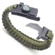 4 In 1 EDC Survival Bracelet Outdoor Emergency 7 Core Paracord Whistle Compass Kit