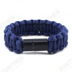 EDC Outdoor Survival Bracelet Camping Emergency Paracord Tool Kits USB Data Cable For iPhone EDC Outdoor Survival Bracelet Camping Emergency Paracord Tool Kits USB Data Cable For iPhone