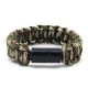 EDC Outdoor Survival Bracelet Camping Emergency Paracord Tool Kits USB Data Cable For iPhone