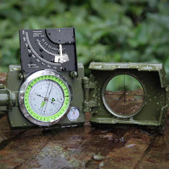 EK4076 Outdoor Multifunctional Compass Waterproof Geological Compass Camping Survival