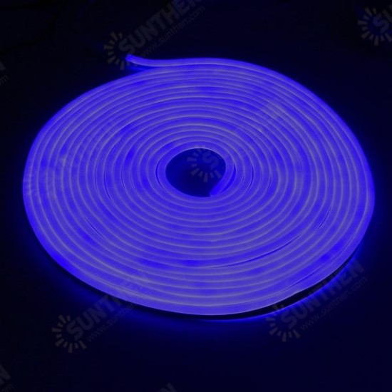 10M 2835 LED Flexible Neon Rope Strip Light Xmas Outdoor Waterproof 110V