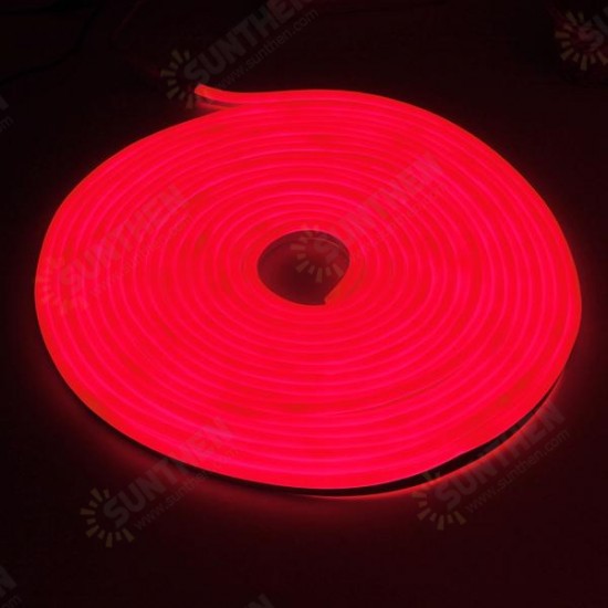 10M 2835 LED Flexible Neon Rope Strip Light Xmas Outdoor Waterproof 110V