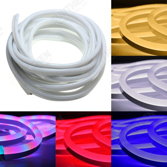 10M 2835 LED Flexible Neon Rope Strip Light Xmas Outdoor Waterproof 220V