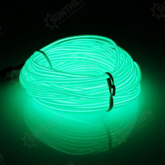 10M EL LED Flexible Soft Tube Wire Neon Glow Car Rope Strip Light Xmas Decor DC12V