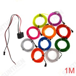 1M 10 Colors 12V Flexible Neon EL Wire Light Dance Party Decor Light 1M 10 Colors 12V Flexible Neon EL Wire Light Dance Party Decor Light