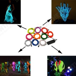 1M 10 Colors 12V Flexible Neon EL Wire Light Dance Party Decor Light 1M 10 Colors 12V Flexible Neon EL Wire Light Dance Party Decor Light