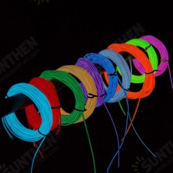 1M 10 colors 3V Flexible Neon EL Wire Light Dance Party Decor Light Battery Powered Controller 1M 10 colors 3V Flexible Neon EL Wire Light Dance Party Decor Light Battery Powered Controller