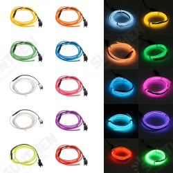 1M 10 colors 3V Flexible Neon EL Wire Light Dance Party Decor Light Battery Powered Controller 1M 10 colors 3V Flexible Neon EL Wire Light Dance Party Decor Light Battery Powered Controller
