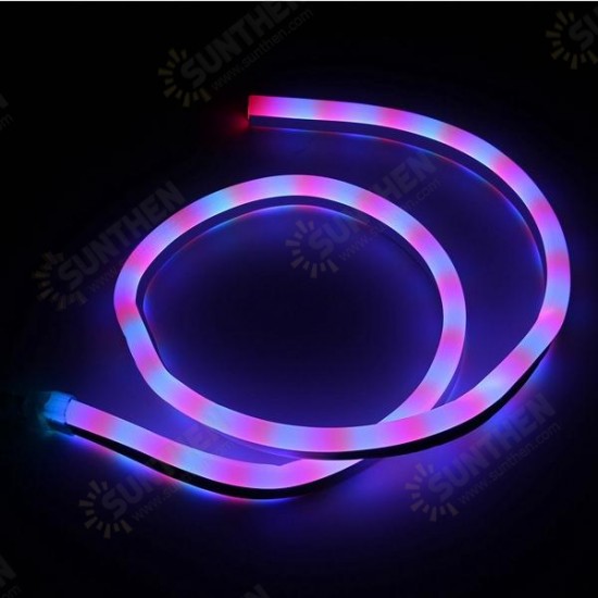 1M 2835 LED Flexible Neon Rope Strip Light Xmas Outdoor Waterproof 220V