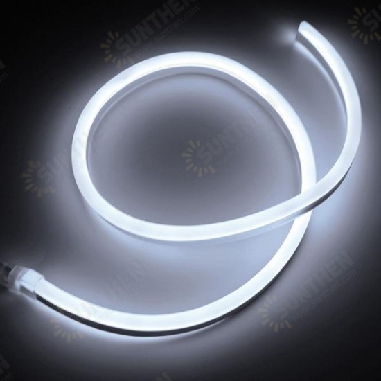 1M 2835 LED Flexible Neon Rope Strip Light Xmas Outdoor Waterproof 220V