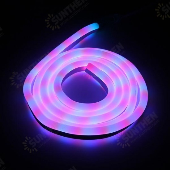 2M 2835 LED Flexible Neon Rope Strip Light Xmas Outdoor Waterproof 220V