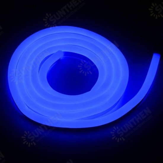 2M 2835 LED Flexible Neon Rope Strip Light Xmas Outdoor Waterproof 220V