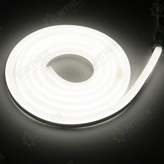 2M 2835 LED Flexible Neon Rope Strip Light Xmas Outdoor Waterproof 220V