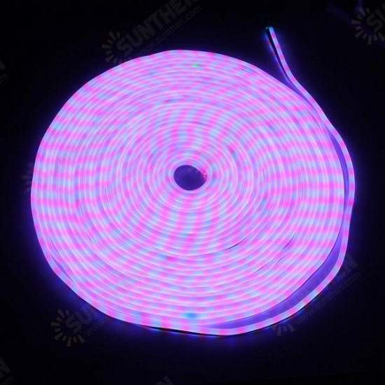 30M 2835 SMD Flexible LED Soft Neon Rope Strip Light Xmas Outdoor Waterproof 220V