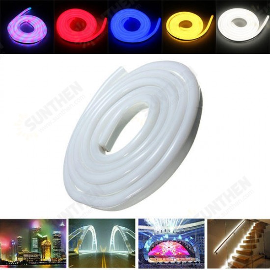 3M 2835 LED Flexible Neon Rope Strip Light Xmas Outdoor Waterproof AC110V