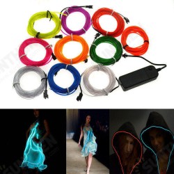4M 10 colors 3V Flexible Neon EL Wire Light Dance Party Decor Light 4M 10 colors 3V Flexible Neon EL Wire Light Dance Party Decor Light