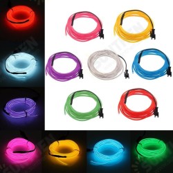 5M 8 Colors Flexible Bendable Neon EL Wire Strip Light for Dance Party Decor DC12V 5M 8 Colors Flexible Bendable Neon EL Wire Strip Light for Dance Party Decor DC12V