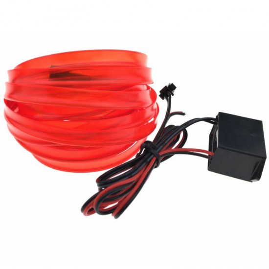5M 8MM Width Flexible Neon Rope Tube LED Strip Light for Dance Party Car Decor with DC12V Driver