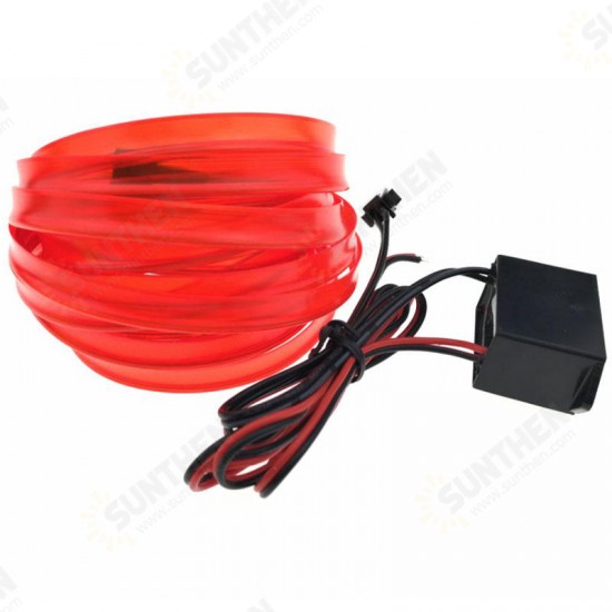 5M 8MM Width Flexible Neon Rope Tube LED Strip Light for Dance Party Car Decor with DC12V Driver