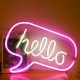 Colorful LED Neon Sign Night Light USB Visual Artwork Party Bar Home Decoration