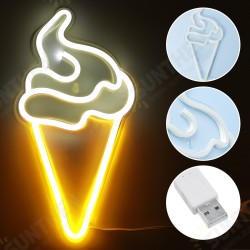 Ice cream LED Neon Sign Light Visual Artwork Night Light Wall Lamps Bedroom Home Ice cream LED Neon Sign Light Visual Artwork Night Light Wall Lamps Bedroom Home