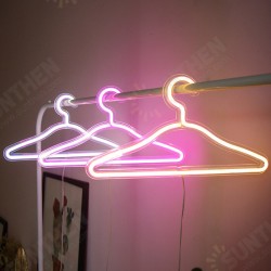 USB LED Neon Clothes Hanger PVC Neon Sign Night Light Colorful For Bedroom Home Wedding Party Decorative Xmas Gift Wardrobe Lamp USB LED Neon Clothes Hanger PVC Neon Sign Night Light Colorful For Bedroom Home Wedding Party Decorative Xmas Gift Wardrobe Lamp