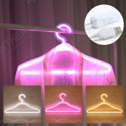 USB LED Neon Clothes Hanger PVC Neon Sign Night Light Colorful For Bedroom Home Wedding Party Decorative Xmas Gift Wardrobe Lamp USB LED Neon Clothes Hanger PVC Neon Sign Night Light Colorful For Bedroom Home Wedding Party Decorative Xmas Gift Wardrobe Lamp