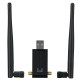 1300M Wireless Network Card USB3.0 Wifi Adapter Dual-band 2.4G/5G 1300Mbps W/Antenna Through the Wall Gigabit Network Card WIFI Receiver Transmitter