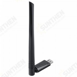 2.4G/5.8G 1300Mbps W/Antenna Wireless Network Card Driver-free Dual-band Gigabit Wireless Wifi Adapter Network Card 5.8G Wifi Receiver Through the Wall 2.4G/5.8G 1300Mbps W/Antenna Wireless Network Card Driver-free Dual-band Gigabit Wireless Wifi Adapter Network Card 5.8G Wifi Receiver Through the Wall
