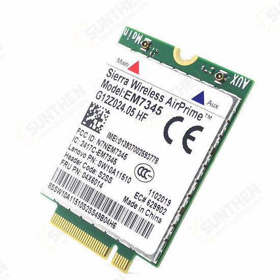 4G LTE Mobile Broadband 4G Card EM7345 Module for Lenovo