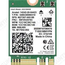 WiFi6E M.2 PCIE Wireless Adapter 5374Mbps Triple Band 2.4G/5.8G/6G bluetooth 5.2 Internal Network Card for Laptop AX210vPro-M WiFi6E M.2 PCIE Wireless Adapter 5374Mbps Triple Band 2.4G/5.8G/6G bluetooth 5.2 Internal Network Card for Laptop AX210vPro-M