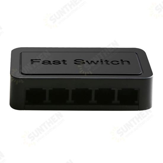 5-Port Mini Switch 100Mbps Ethernet Switch Plug and Play RJ45 Network Splitter