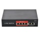 6 Port Ethernet Switch POE Network Switch Ethernet Splitter 10/100Mbps 250m 48V Transmission Network for Wireless AP Monitor Camera Router