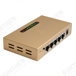 5-port 100Mbps Switch Wall Mounted Enterprise Metal Network Hub Splitter Fast Ethernet Switch 5-port 100Mbps Switch Wall Mounted Enterprise Metal Network Hub Splitter Fast Ethernet Switch