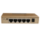 5-port 100Mbps Switch Wall Mounted Enterprise Metal Network Hub Splitter Fast Ethernet Switch