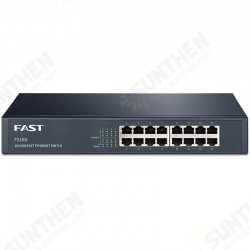 16 Port Unmanaged Ethernet Switch Network Switch Metal Ethernet Splitter Traffic Optimization Desktop Plug and Play 16 Port Unmanaged Ethernet Switch Network Switch Metal Ethernet Splitter Traffic Optimization Desktop Plug and Play