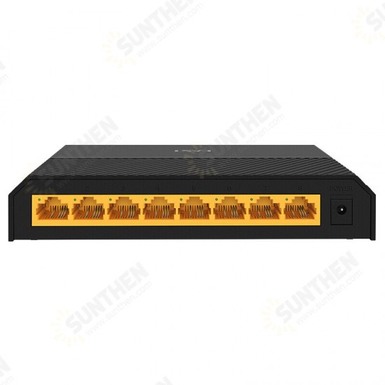 8 Port Ethernet Switch Network Switch Desktop Internet Splitter Unmanaged Switch Traffic Optimization Plug and Play