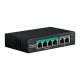 S6P 6-Ports 100M POE Switch 30W Metal 4Port POE+2Port Uplink Ethernet Switch Special for Security Monitoring Engineering