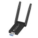 1300Mbps USB3.0 WiFi Adapter 802.11ac Dual Band 2* 5dBi Antenna Wireless Network Card WiFi Dongle Transmitter Receiver